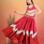 Printed Gotta Patti Ready to Wear Lehenga With Choli
