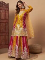 Embroidered Lehenga With Kurta & Dupatta - Image 2