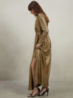 Women Embellished A-Line Maxi Dress - Image 4