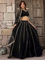 Cotton Ready to Wear Lehenga & Blouse With Dupatta - Image 3
