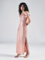 Women Embellished Sheath Maxi Dress - Image 3
