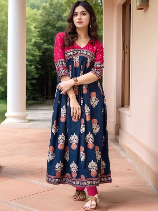 Women Ethnic Motifs Printed Indie Prints Kurta