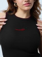 Ribbed Tank: Chilli - Image 2