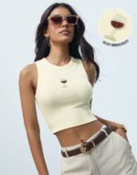 Ribbed Tank: Wine - Image 2