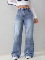 Women Flared High-Rise Light Fade Stretchable Jeans