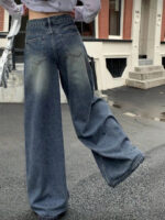 The Roadster Life Co. Smart Wide Leg High-Rise Mildly Distressed Heavy - Image 2